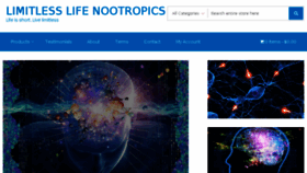 What Limitlesslifenootropics.com website looked like in 2017 (6 years ago)