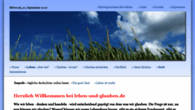 What Leben-und-glauben.de website looked like in 2017 (6 years ago)