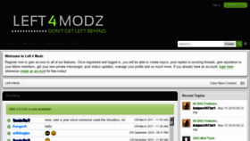 What Left4modz.com website looked like in 2017 (6 years ago)
