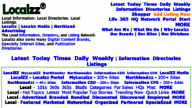 What Localzz.com website looked like in 2017 (7 years ago)