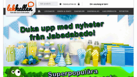 What Lekhallen.se website looked like in 2017 (6 years ago)