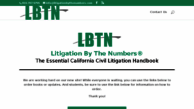 What Litigationbythenumbers.com website looked like in 2017 (6 years ago)