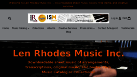 What Lenrhodesmusic.com website looked like in 2017 (6 years ago)