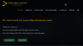 What Learnexcelmacro.com website looked like in 2017 (6 years ago)