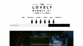 What Lovelybubblyco.com website looked like in 2017 (6 years ago)