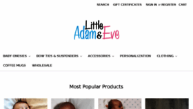 What Littleadamandeve.com website looked like in 2017 (6 years ago)