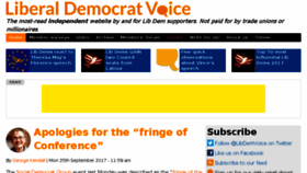 What Libdemvoice.org website looked like in 2017 (6 years ago)
