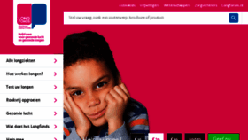 What Longfonds.nl website looked like in 2017 (8 years ago)