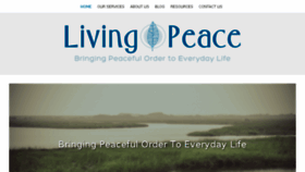What Living-peace.com website looked like in 2017 (6 years ago)