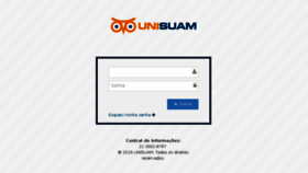 What Login.unisuam.edu.br website looked like in 2017 (6 years ago)