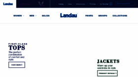 What Landau.com website looked like in 2017 (6 years ago)
