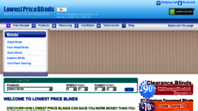 What Lowestpriceblinds.com website looked like in 2017 (6 years ago)