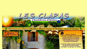 What Lesclapas.com website looked like in 2017 (8 years ago)
