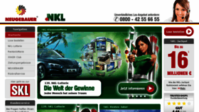 What Lottery.de website looked like in 2017 (6 years ago)