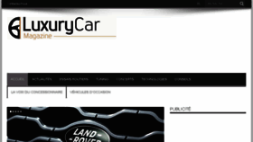 What Luxurycarmagazine.com website looked like in 2017 (6 years ago)
