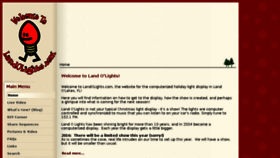 What Landolights.com website looked like in 2017 (6 years ago)