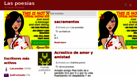 What Laspoesias.com website looked like in 2017 (6 years ago)