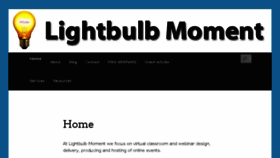 What Lightbulbmoment.info website looked like in 2017 (6 years ago)