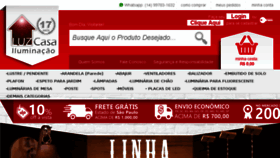What Luzcasa.com.br website looked like in 2017 (6 years ago)