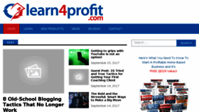 What Learn4profit.com website looked like in 2017 (6 years ago)