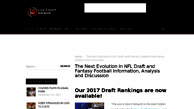 What Live4sportnetwork.com website looked like in 2017 (6 years ago)