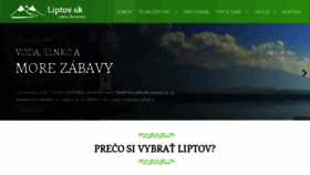 What Liptov.sk website looked like in 2017 (6 years ago)