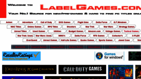 What Labelgames.com website looked like in 2017 (6 years ago)