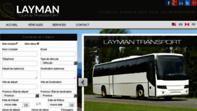 What Layman-transport.com website looked like in 2017 (6 years ago)