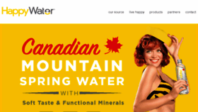What Livehappywater.ca website looked like in 2017 (6 years ago)