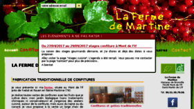 What La-ferme-de-martine.com website looked like in 2017 (6 years ago)