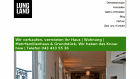 What Lungland.ch website looked like in 2017 (6 years ago)