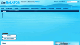 What Likebalaton.hu website looked like in 2017 (6 years ago)