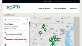 What Locations.ecoatm.com website looked like in 2017 (6 years ago)