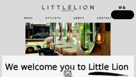 What Littlelionsalon.com website looked like in 2017 (6 years ago)