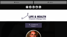 What Lifeandhealthchiropractic.com website looked like in 2017 (6 years ago)