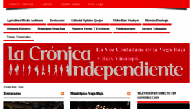 What Lacronicaindependiente.com website looked like in 2017 (6 years ago)