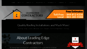 What Leadingedgecontractors.com website looked like in 2017 (6 years ago)