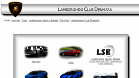 What Lambo.dk website looked like in 2017 (6 years ago)
