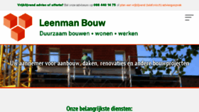What Leenmanbouw.nl website looked like in 2017 (8 years ago)