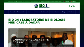 What Labobio24.sn website looked like in 2017 (6 years ago)