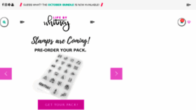 What Lifebywhitney.com website looked like in 2017 (6 years ago)