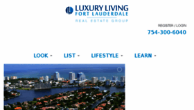 What Luxurylivingfortlauderdale.com website looked like in 2017 (6 years ago)