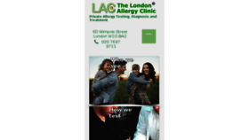 What Londonallergyclinic.com website looked like in 2017 (6 years ago)