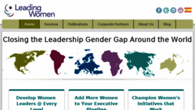 What Leadingwomen.biz website looked like in 2017 (6 years ago)