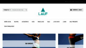 What Lauf.com.br website looked like in 2017 (6 years ago)