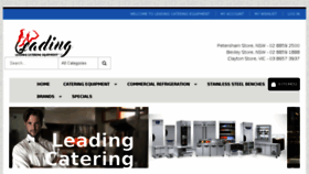 What Leadingcatering.com.au website looked like in 2017 (6 years ago)