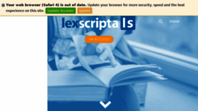 What Lexscripta.it website looked like in 2017 (6 years ago)