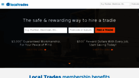 What Localtrades.com.au website looked like in 2017 (6 years ago)