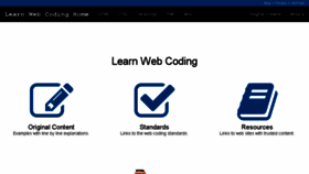 What Learnwebcoding.com website looked like in 2017 (6 years ago)
