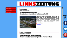 What Linkszeitung.de website looked like in 2017 (6 years ago)